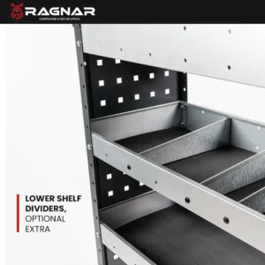 3 * Lower Shelf Dividers for 200, 300 & 400 Internal Depth Shelves