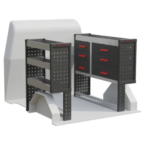 Volkswagen Caddy L1 Model 2004 to 2020, Ragnar Pro Van Racking Range & Drawer Units