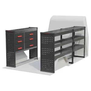 Peugeot Boxer 2006 Onwards L1 Model, Ragnar Pro Van Racking Range & Drawers Unit
