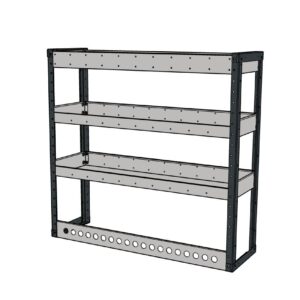 Universal Ragnar Pro Van Racking Range Shelving Unit 1050 High x 1100 Wide with shelf depth options.