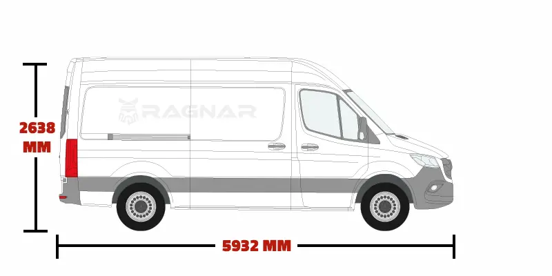 Mercedes Sprinter L2/H2 Medium Wheelbase/High Roof 2018 Onwards