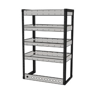 Universal Ragnar Pro Van Racking Range Shelving Unit 1200 High x 780 Wide with shelf depth options.